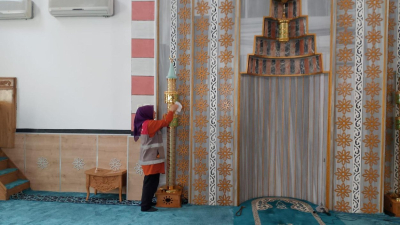 CAMİLERDE TEMİZLİK SEFERBERLİĞİ