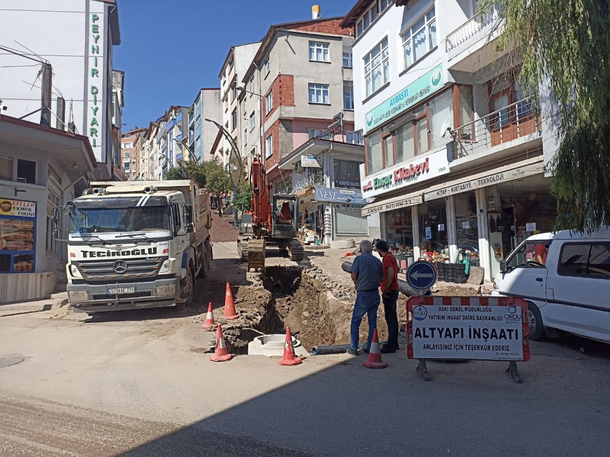 AYBASTI’DA TARİHİN EN BÜYÜK ALT YAPI YATIRIMI