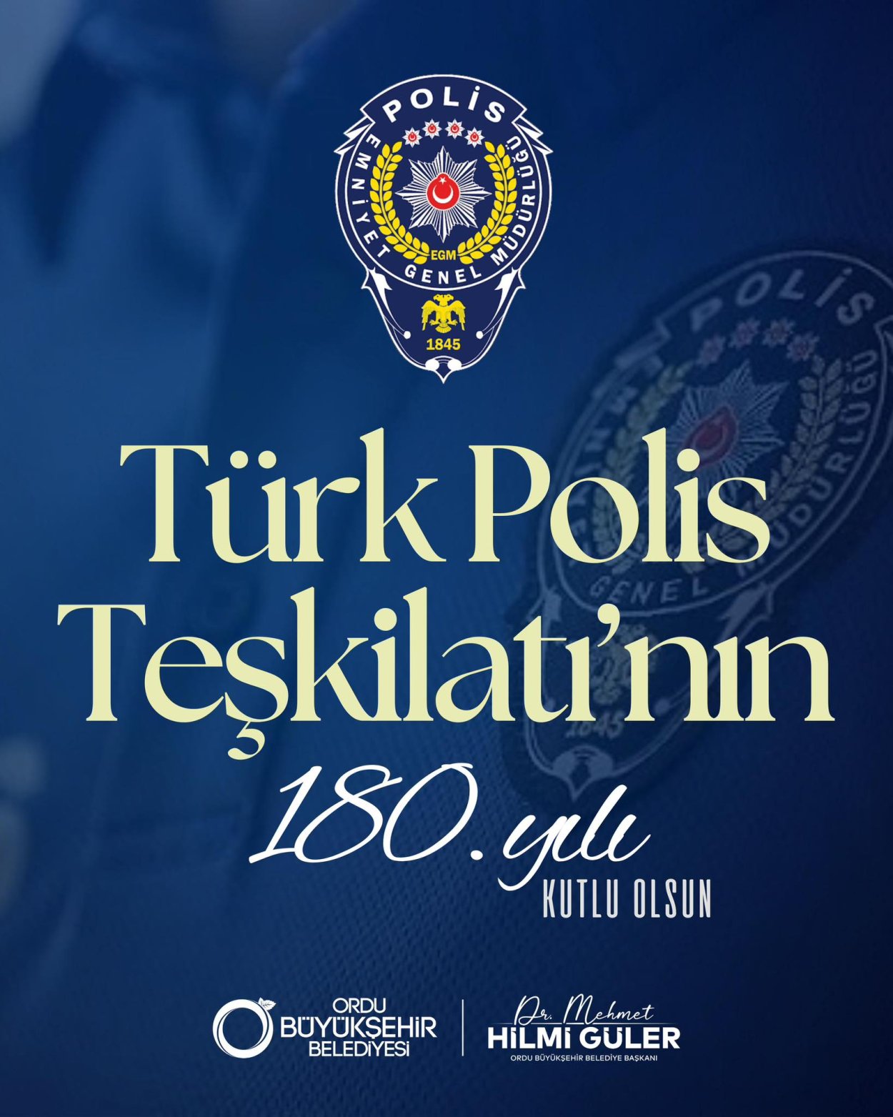 BAŞKAN GÜLER’DEN 180. YIL KUTLAMASI