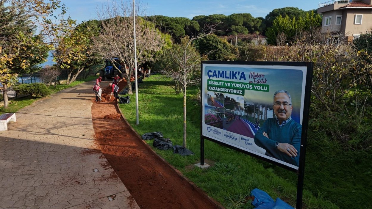 BÜYÜKŞEHİR ÜNYE’DE BİSİKLET YOLU AĞINI BÜYÜTÜYOR