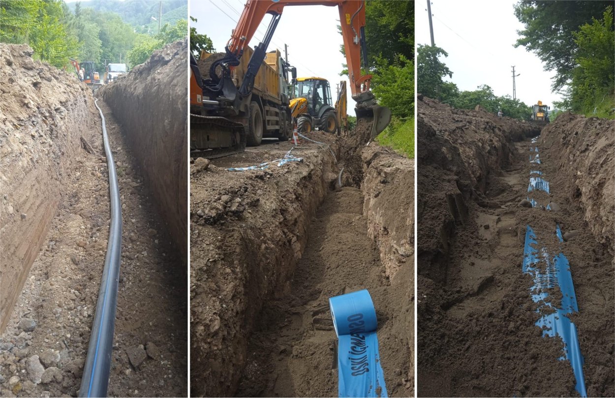 BÜYÜKŞEHİR, ÜNYE SARAYCIK MAHALLESİNİN İÇME SUYU SORUNUNU ÇÖZÜYOR