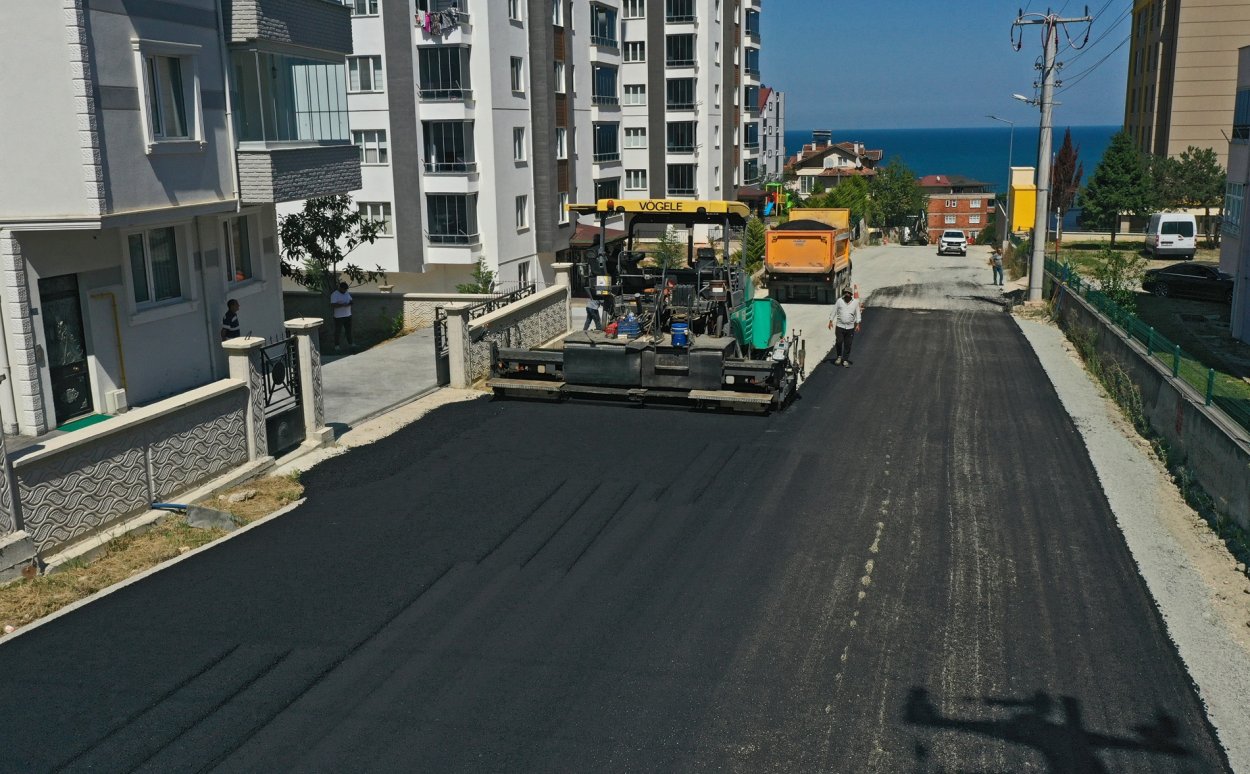 FATSA DOLUNAY MAHALLESİ KUTLUKENT SOKAK SICAK ASFALTA KAVUŞTU
