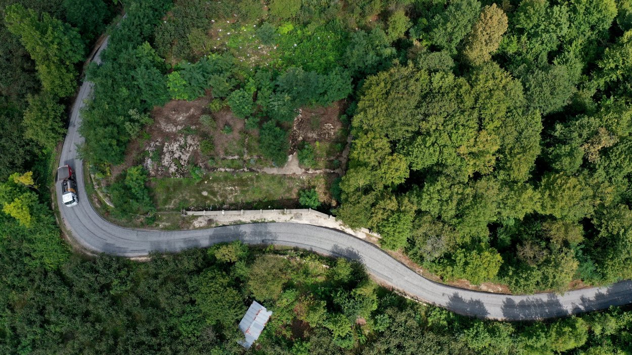 KUMRU GÖKÇELİ YOLU ARTIK ASFALT!