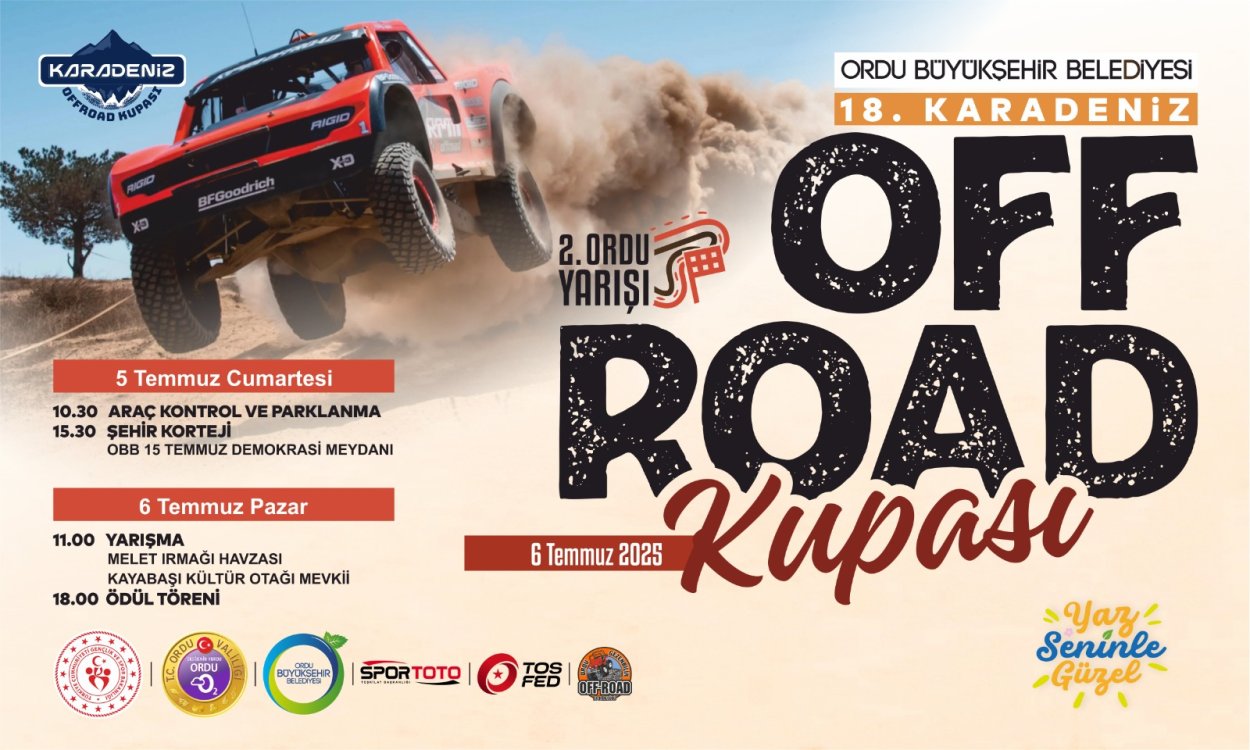 OFF-ROAD KARADENİZ KUPASI YARIŞLARI ORDU'DA