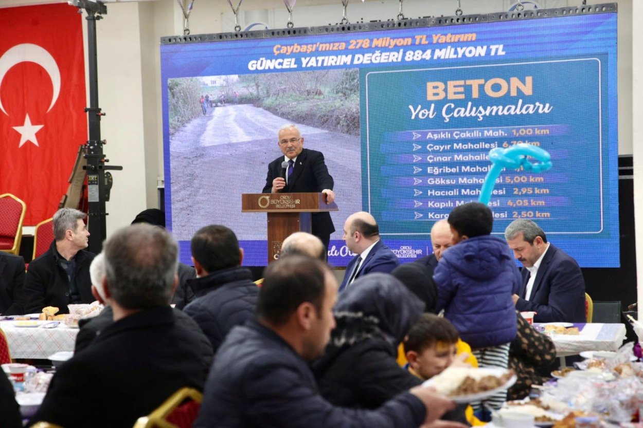 RAMAZAN’IN BİRLEŞTİREN SOFRASI BU KEZ ÇAYBAŞI’NDA